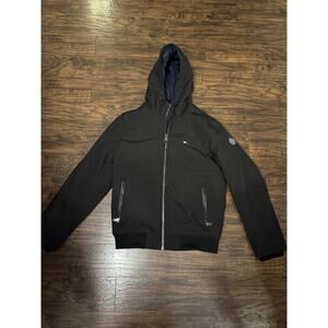 Tommy Hilfiger Jacket Mens Medium Hooded Full Zip Softshell Coat